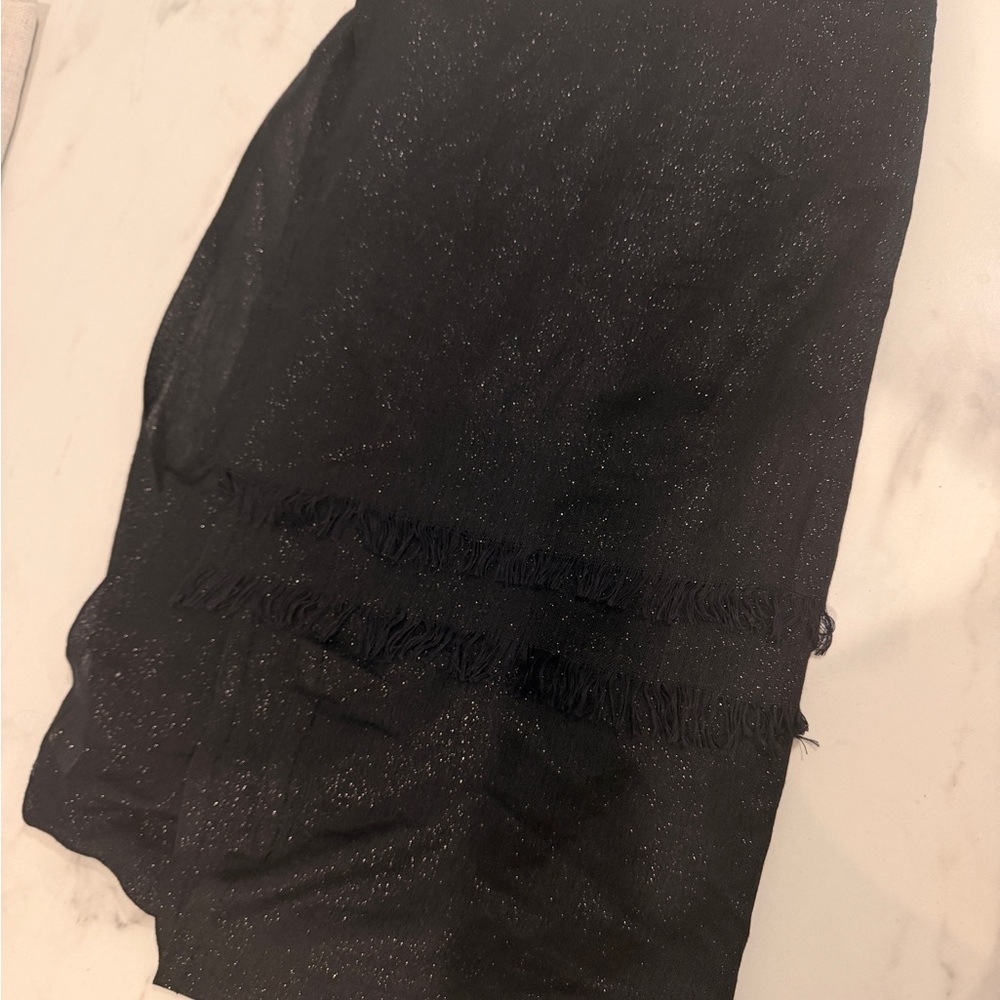 Black Shimmer Scarf